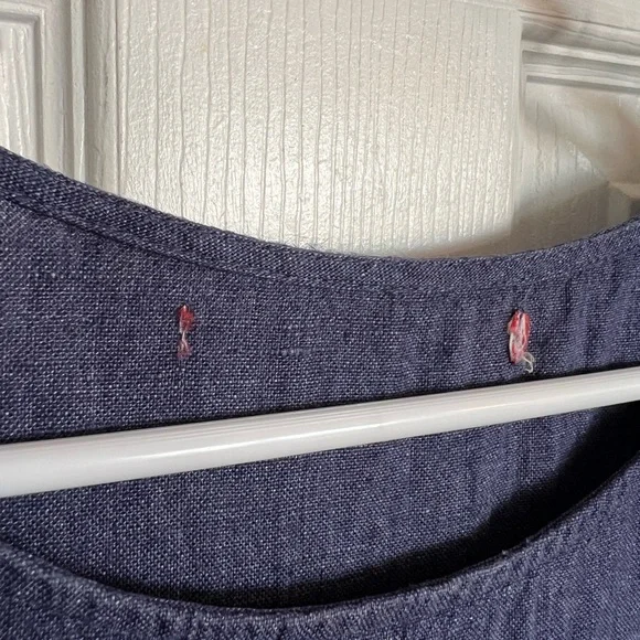 Pyne & Smith Denim Linen Dress L - Tag Removed - Picture 3 of 5
